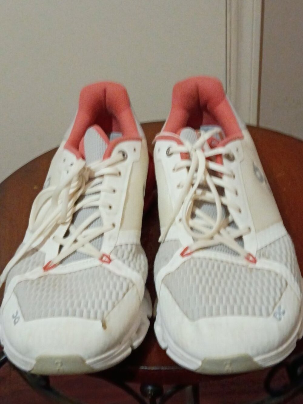 On Cloudflyer Women Running Shoes CloudTec White Coral 21.99626 Size 9.5 - Picture 4 of 14